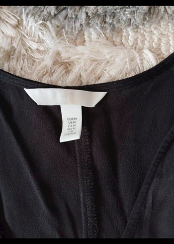 Siyah V Yakalı Uzun yırtmaçlı Kadın Elbise - Görsel 6