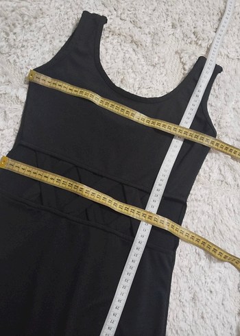 Siyah bel dekolteli Mini Gotik Elbise - Görsel 5