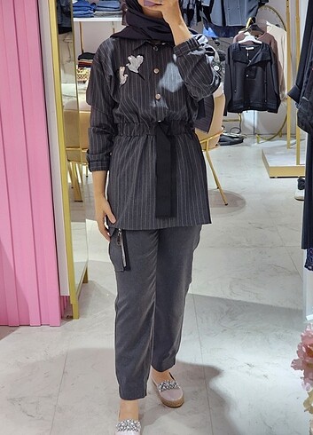 Missemramiss gri takım - Görsel 2