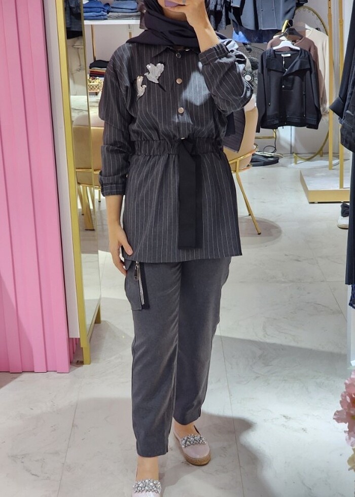 Missemramiss gri takım - Görsel 2