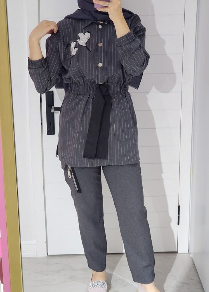 Missemramiss gri takım - Görsel 3