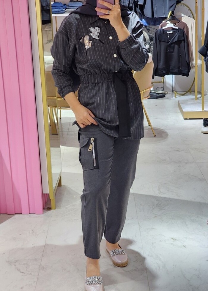 Missemramiss gri takım - Görsel 4