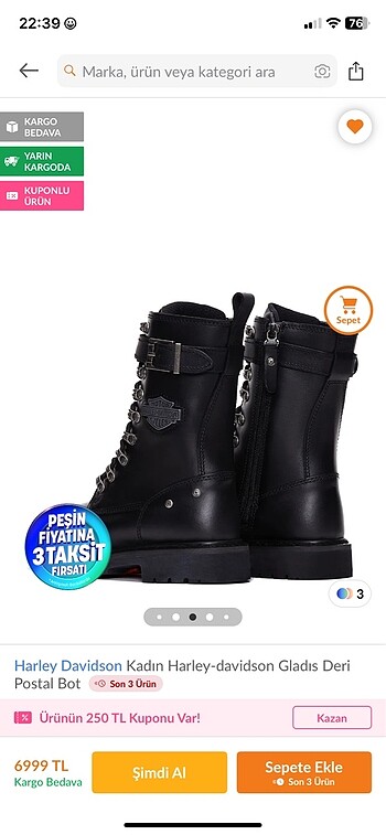38 Beden siyah Renk Harley bot