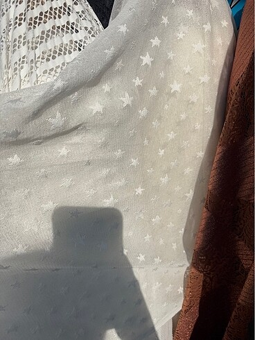 Beden Yıldız desenli tül kumaş