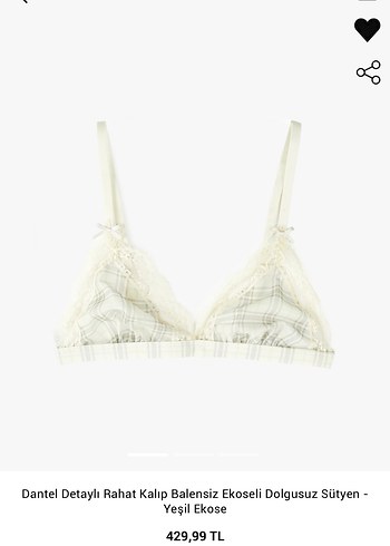 balensiz ekoseli desteksiz sutyen - Görsel 2