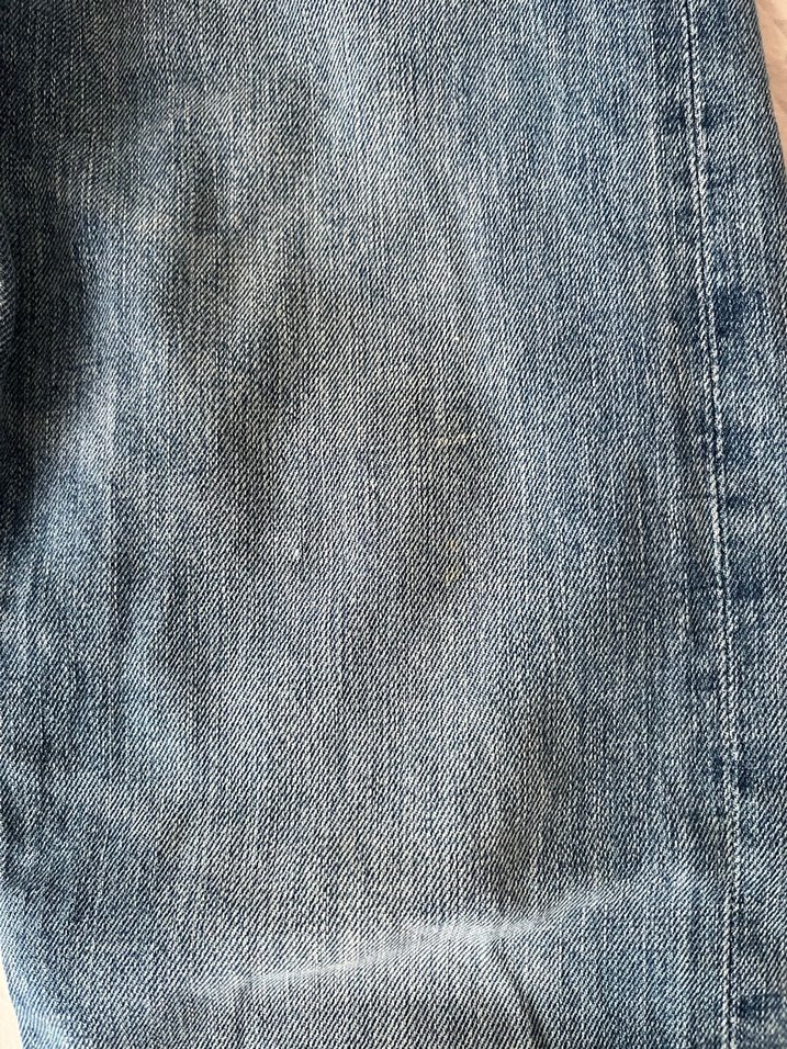 Mavi Yıkamalı Geniş Paça Denim Jean — görsel 2/5