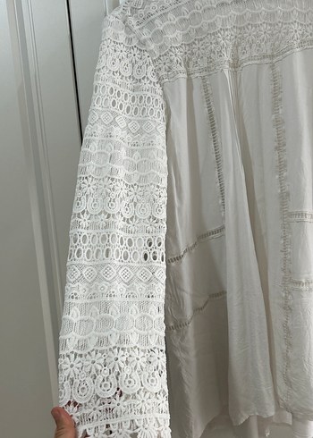 Dantel Detaylı Bohem bluz - Görsel 2