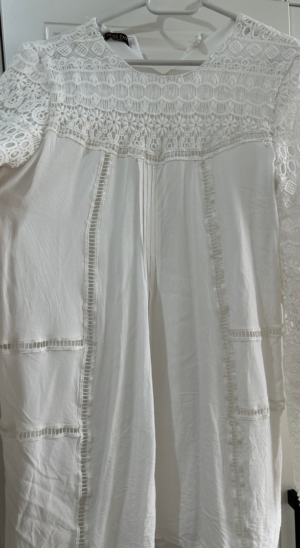 Dantel Detaylı Bohem bluz - Görsel 4