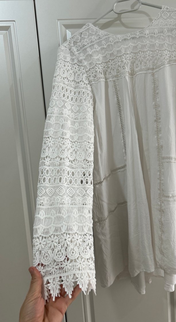 Dantel Detaylı Bohem bluz - Görsel 2