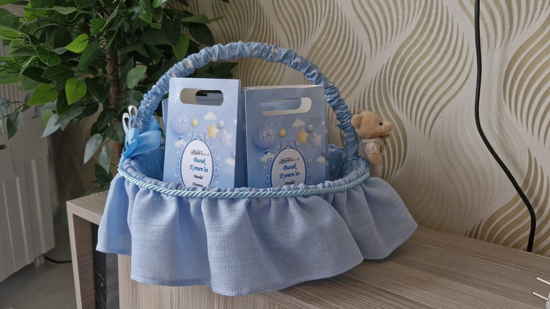 Hediyelik dağıtma sepeti
Mavi sepet - Görsel 2