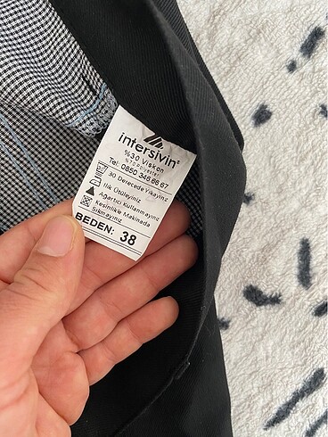 38 Beden siyah Renk Erkek siyah kumaş okul pantolonu