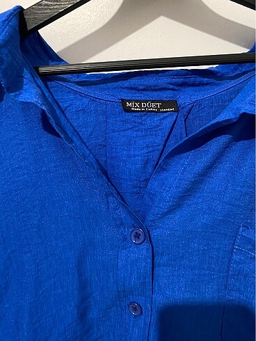 Kadın lacivert gomlek - Görsel 5