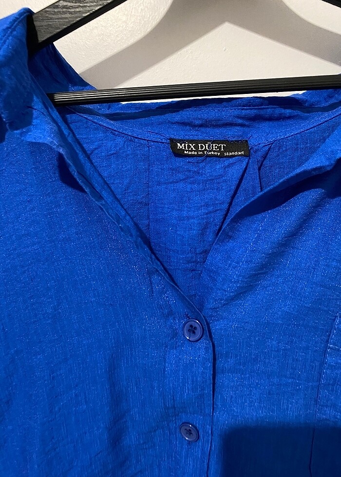 Kadın lacivert gomlek - Görsel 5