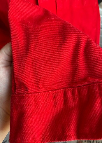 Kirmizi kot ceket - Görsel 3