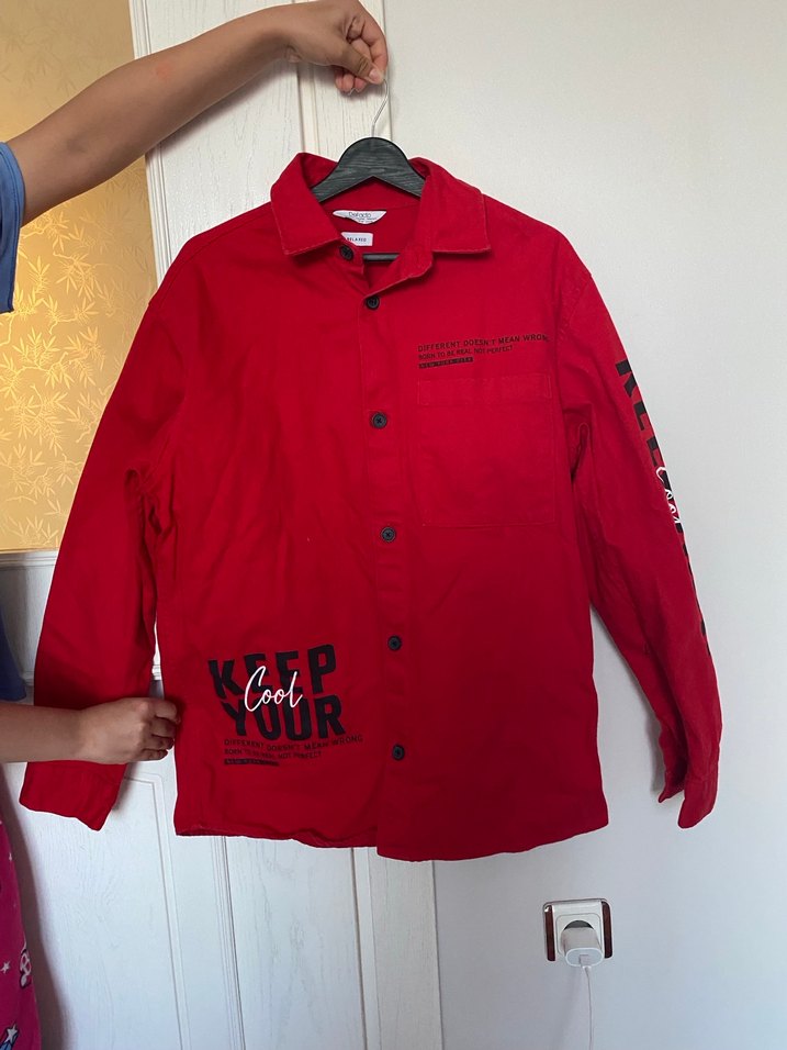 Kirmizi kot ceket - Görsel 2