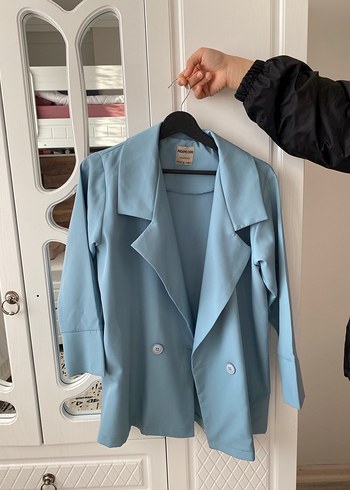 Mavi blazer ceket - Görsel 3