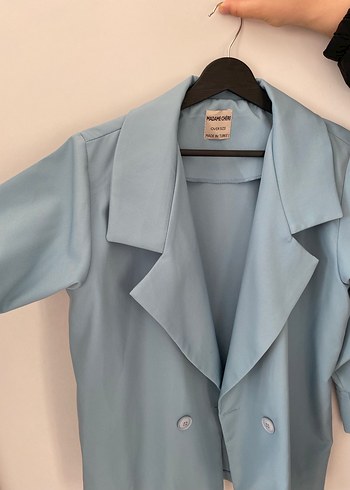 Mavi blazer ceket - Görsel 4