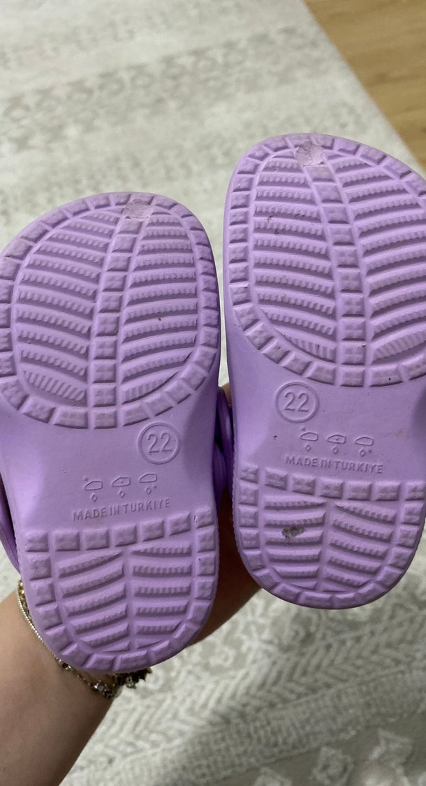 Mor Tokalı Kız Çocuk Terliği - Görsel 2