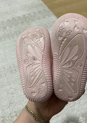 Kız Çocuk Pembe Polar Ev ayakkabısı - Görsel 2