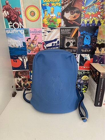 US Polo mavi sırt çanta