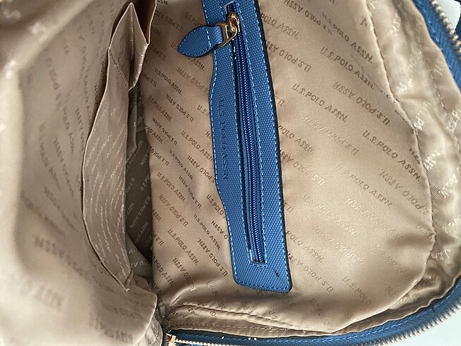  Beden US Polo mavi sırt çanta