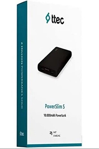 Powerbank hiç açılmamış 10.000 mAh