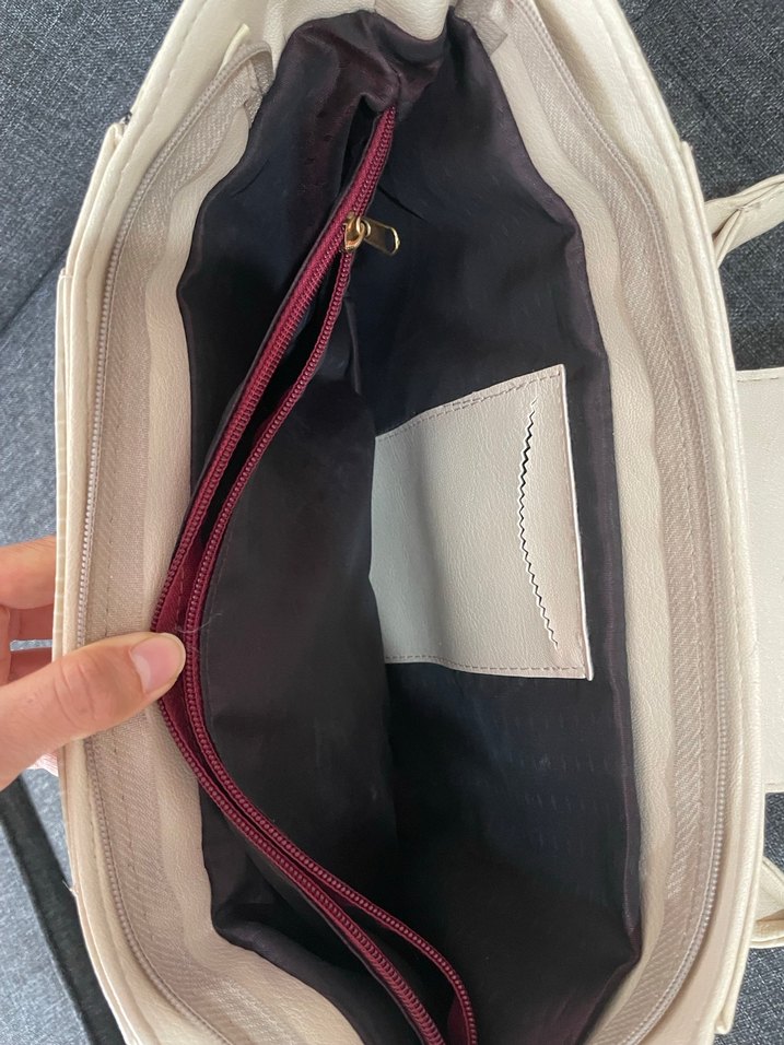 Bej Deri Kadın Çanta - Görsel 3