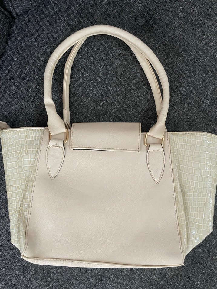 Bej Deri Kadın Çanta - Görsel 2