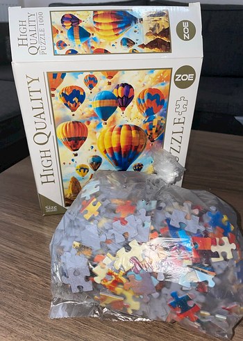 Renkli Sıcak Hava Balonları 1000 Parça Puzzle - Görsel 2