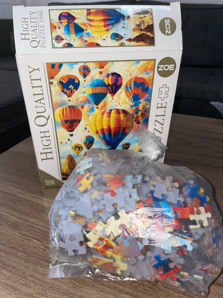 Renkli Sıcak Hava Balonları 1000 Parça Puzzle - Görsel 2