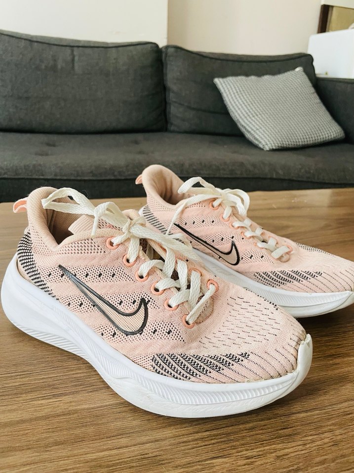 Pembe Bağcıklı Spor Kadın Sneakers - Görsel 3