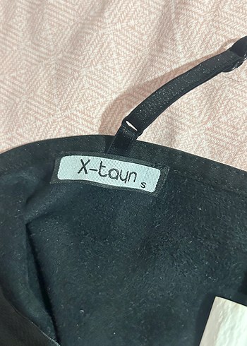 s Beden Kadın Siyah Deri Strappy Bustier