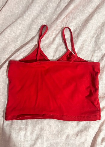 s Beden Kırmızı İnce Askılı Bralet