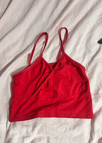 Kırmızı İnce Askılı Bralet