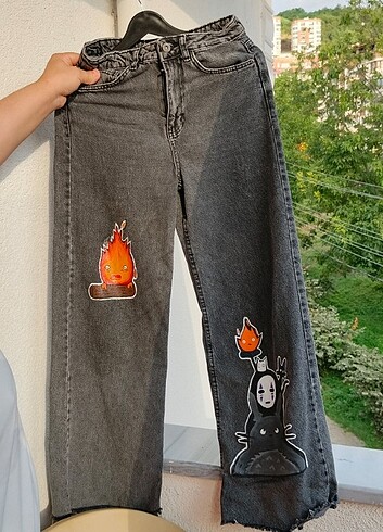 26 Beden Siyah yüksek bel pantolon