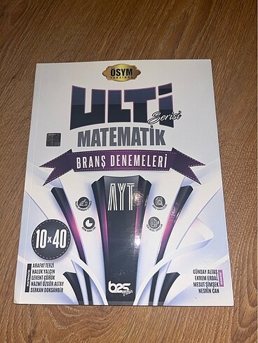 Ulti bes yayınları Ayt matematik deneme