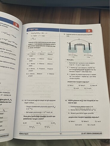 Beden Apotemi ayt kimya denemesi
