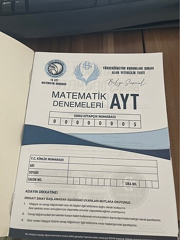 Beden Bilgi sarmal ayt matematik deneme