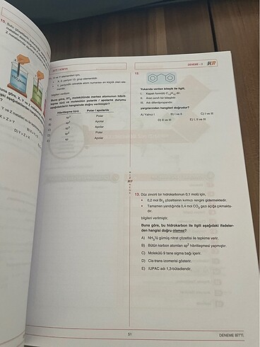  Beden Renk Hız ve renk ayt kimya deneme