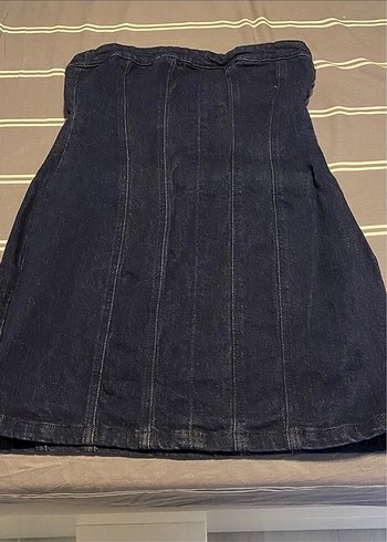 xs Beden Denim Mini Elbise