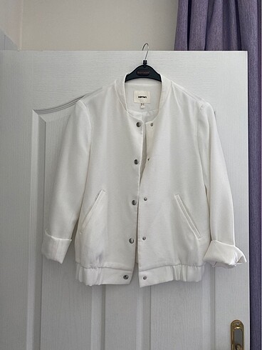 Beyaz kumaş ceket