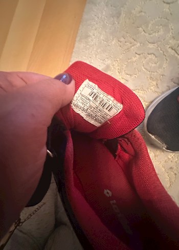 Lotto Kırmızı Erkek Çocuk Sneaker, Cırtlı, Yılan Desenli