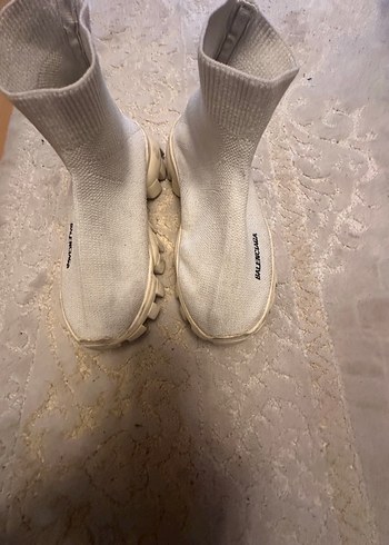 34 Beden Beyaz çocuk Dolgu Topuklu Spor Ayakkabı