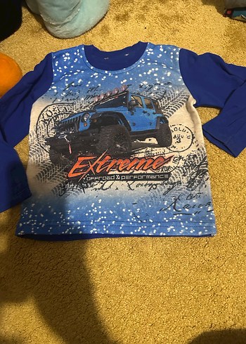 Erkek Çocuk Baskılı Uzun Kollu Sweatshirt - Görsel 3