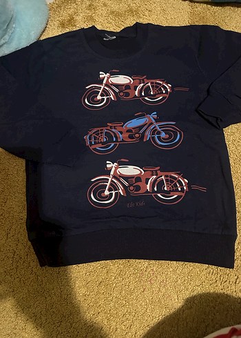 Erkek Çocuk Baskılı Uzun Kollu Sweatshirt - Görsel 4