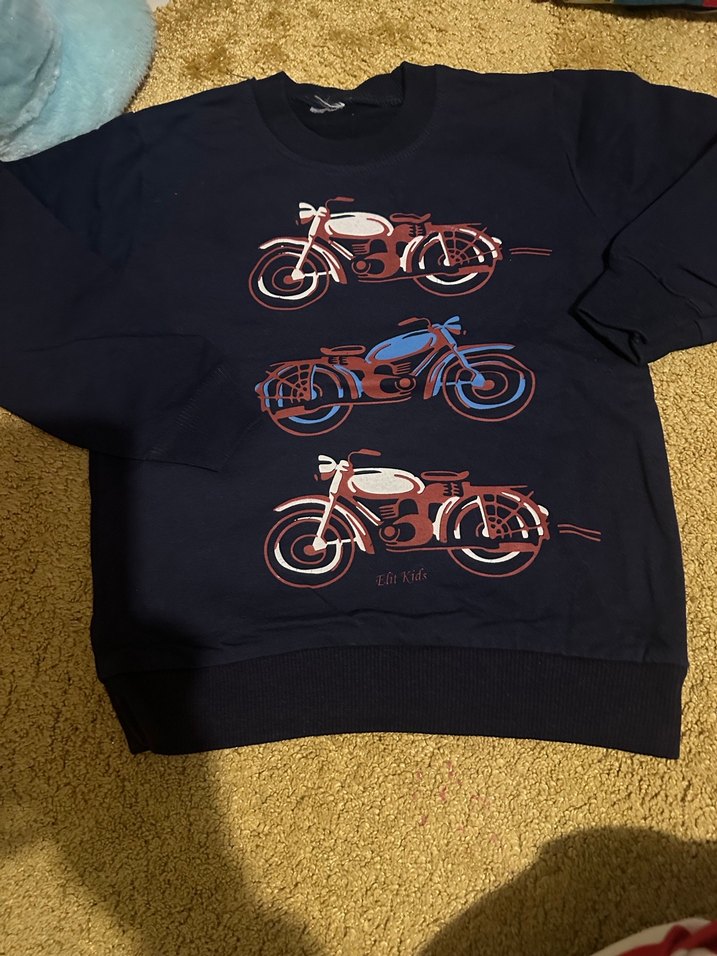 Erkek Çocuk Baskılı Uzun Kollu Sweatshirt - Görsel 4