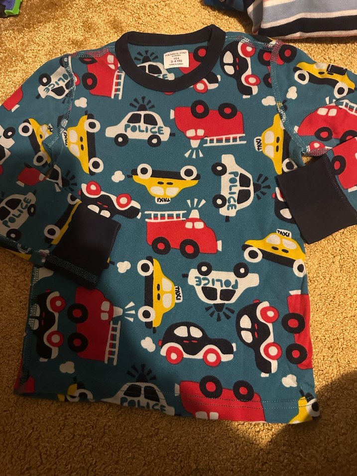 Erkek Çocuk Uzun Kollu Baskılı Gri Pijama Üstü - Görsel 2