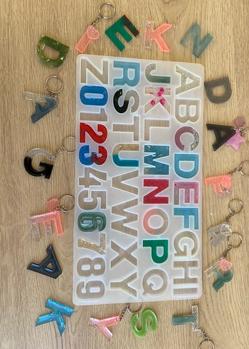 Silikon harf Epoksi kalıbı - Görsel 5