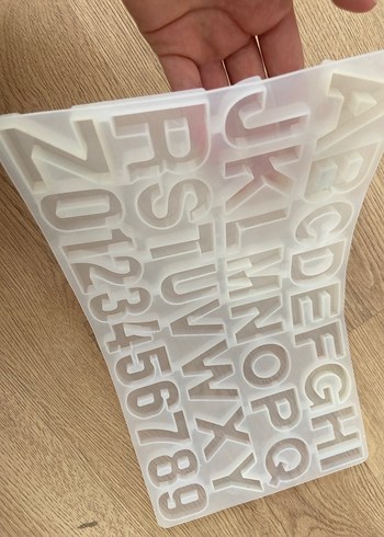 Silikon harf Epoksi kalıbı - Görsel 3