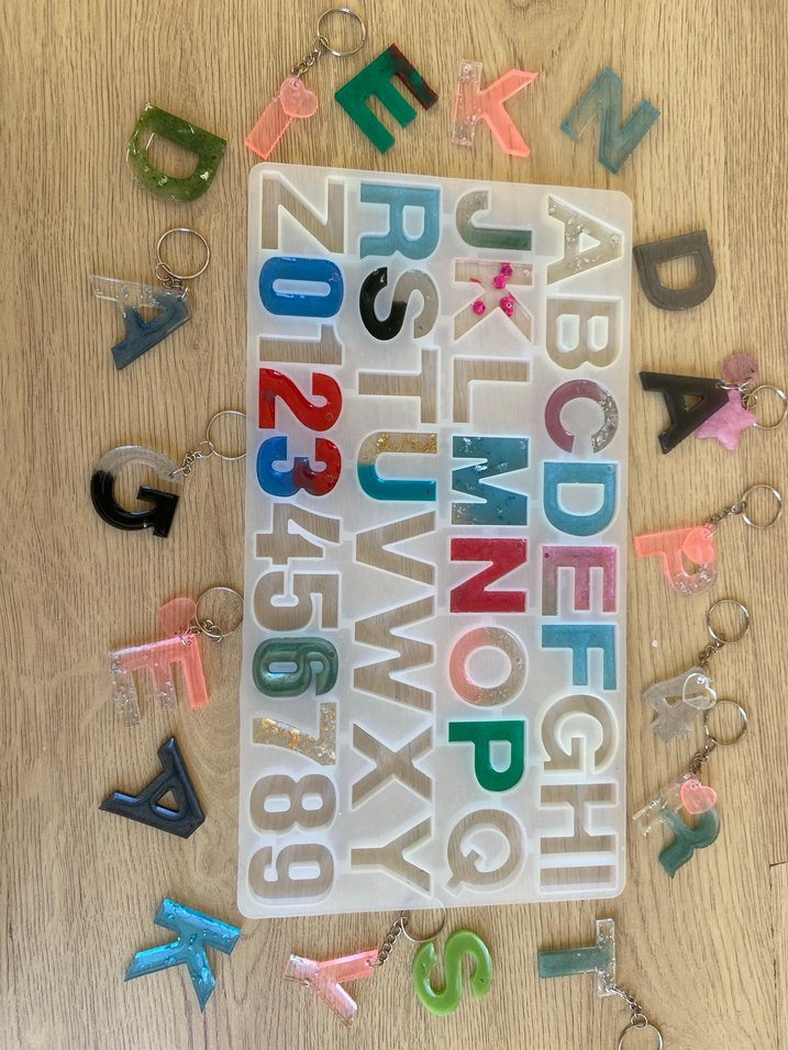 Silikon harf Epoksi kalıbı - Görsel 5